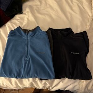 Two Columbia Quarter Zips - Men’s Large